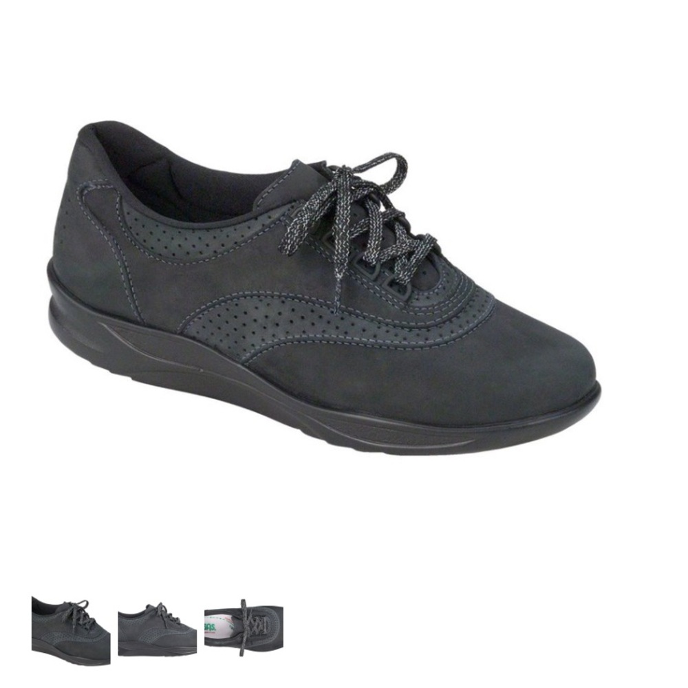 SAS Tripad Comfort Black Suede “Nero” Easy Walking Shoes